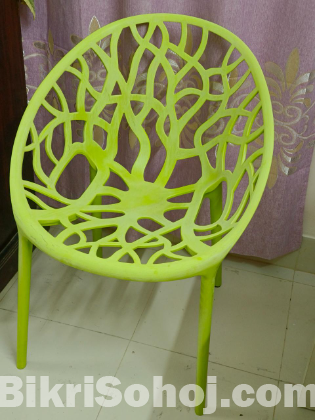 Stylee Ventral Arm Chair-lime Green